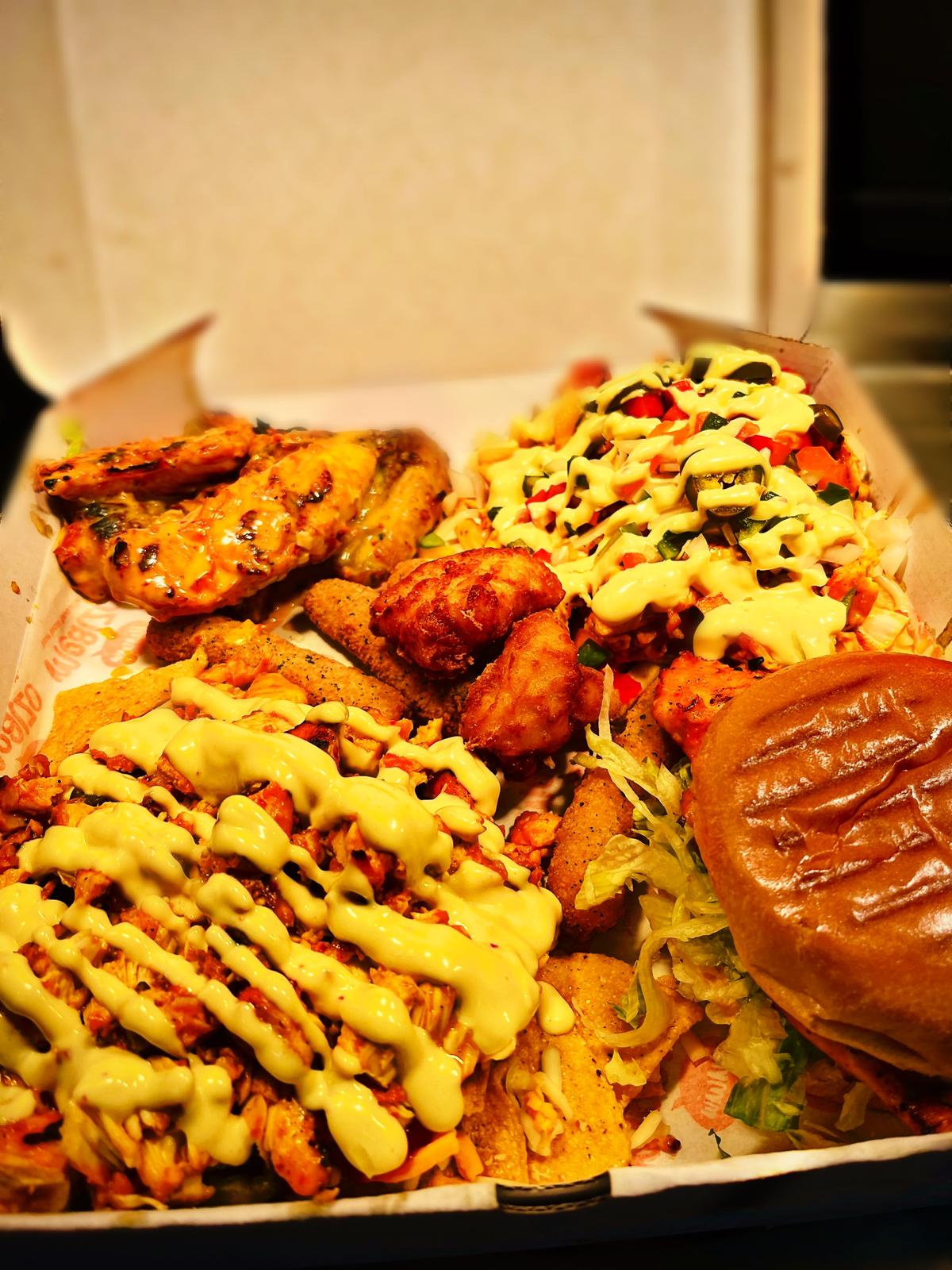 crispy chicken wings served at Braga’s Piri Piri takeaway in Glasgow
 