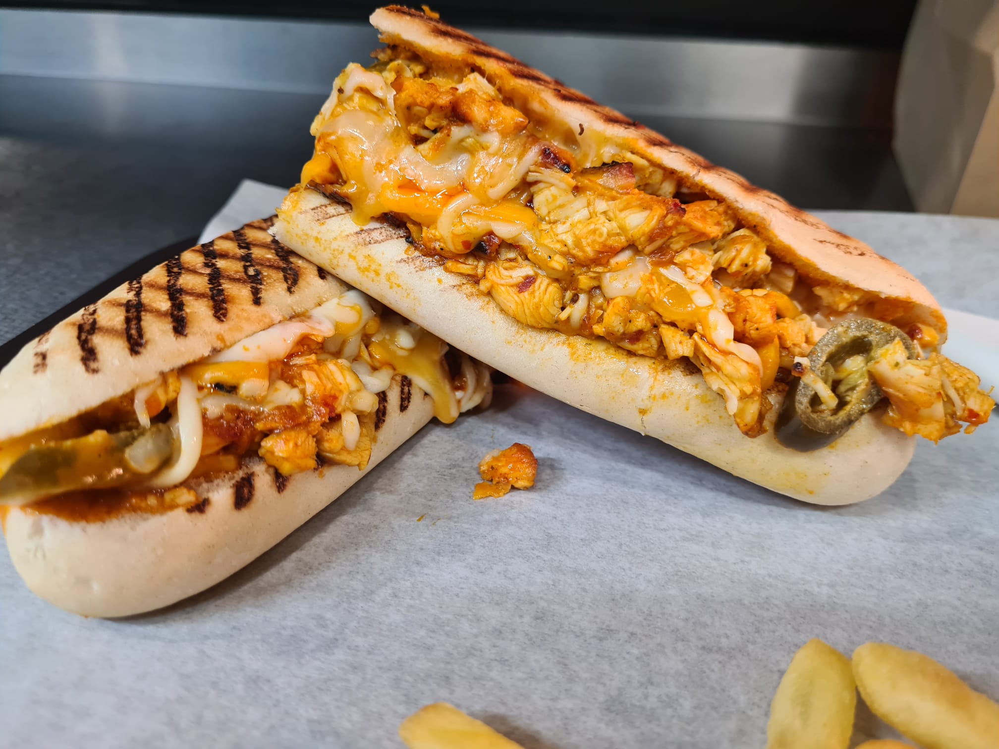  loaded wrap served Braga’s Piri Piri takeaway in Glasgow