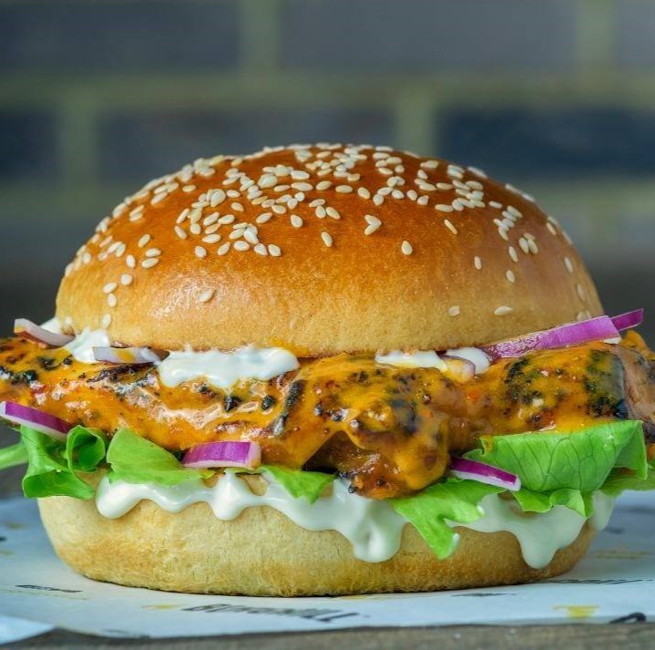 Vegetarian Burgers Served at Bragas Piri Piri Bearsden